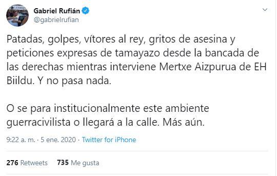Tuit de Rufián