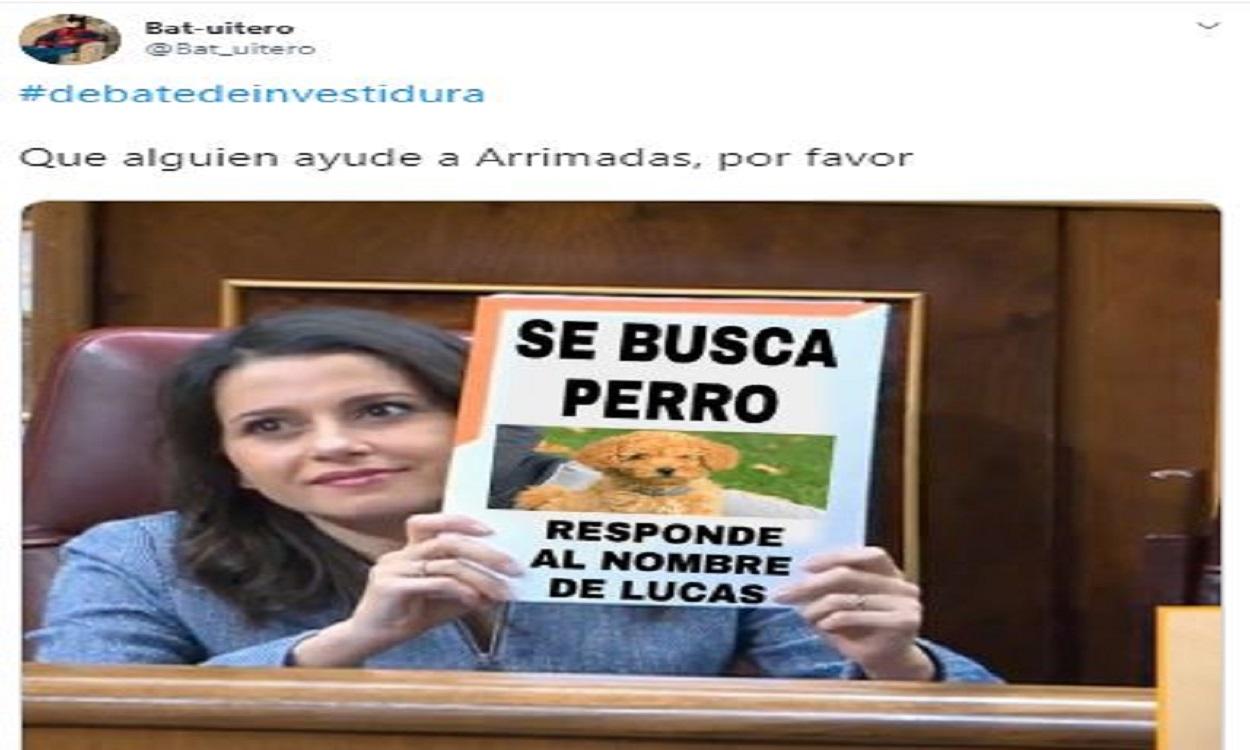 Uno de los montajes que las redes sociales han realizado sobre Inés Arrimadas