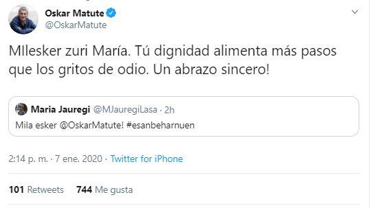 Tuit víctima de ETA Matute