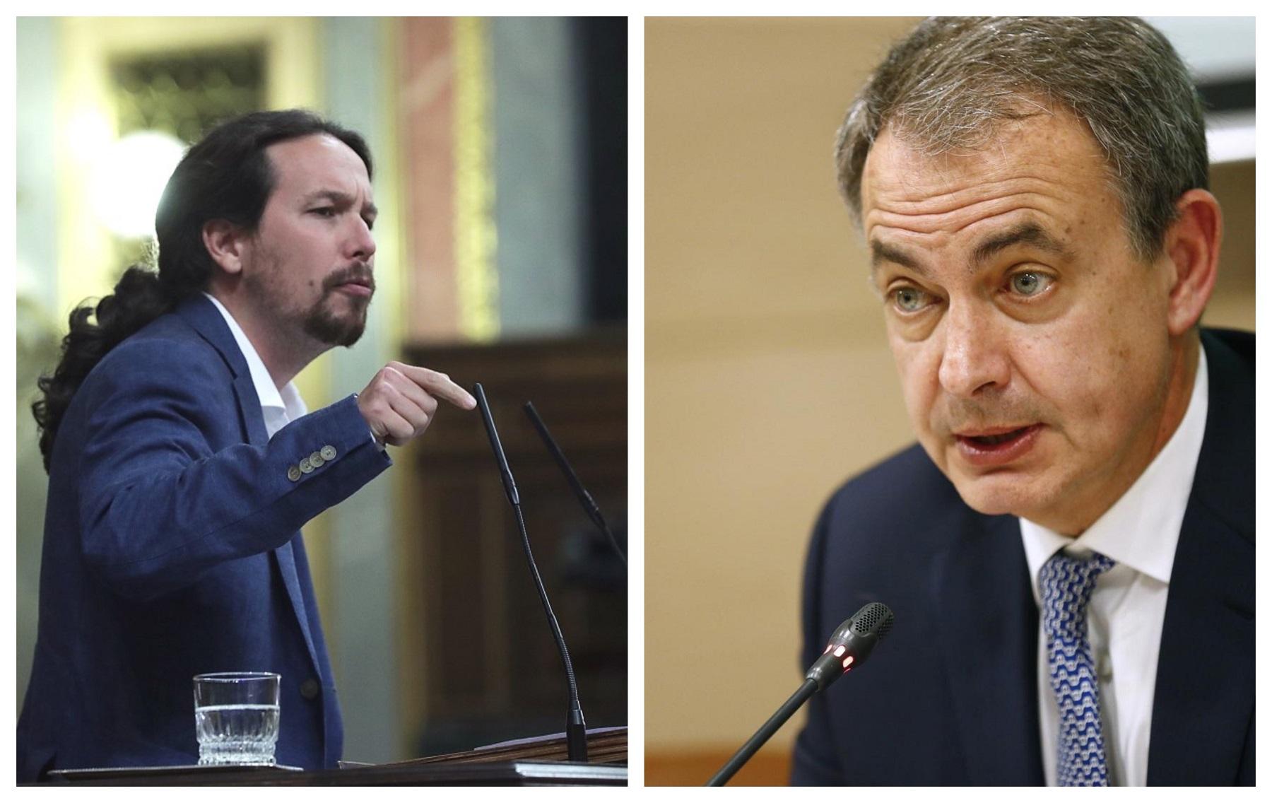 Pablo Iglesias y José Luis Rodríguez Zapatero. Fuente: elaboración propia.