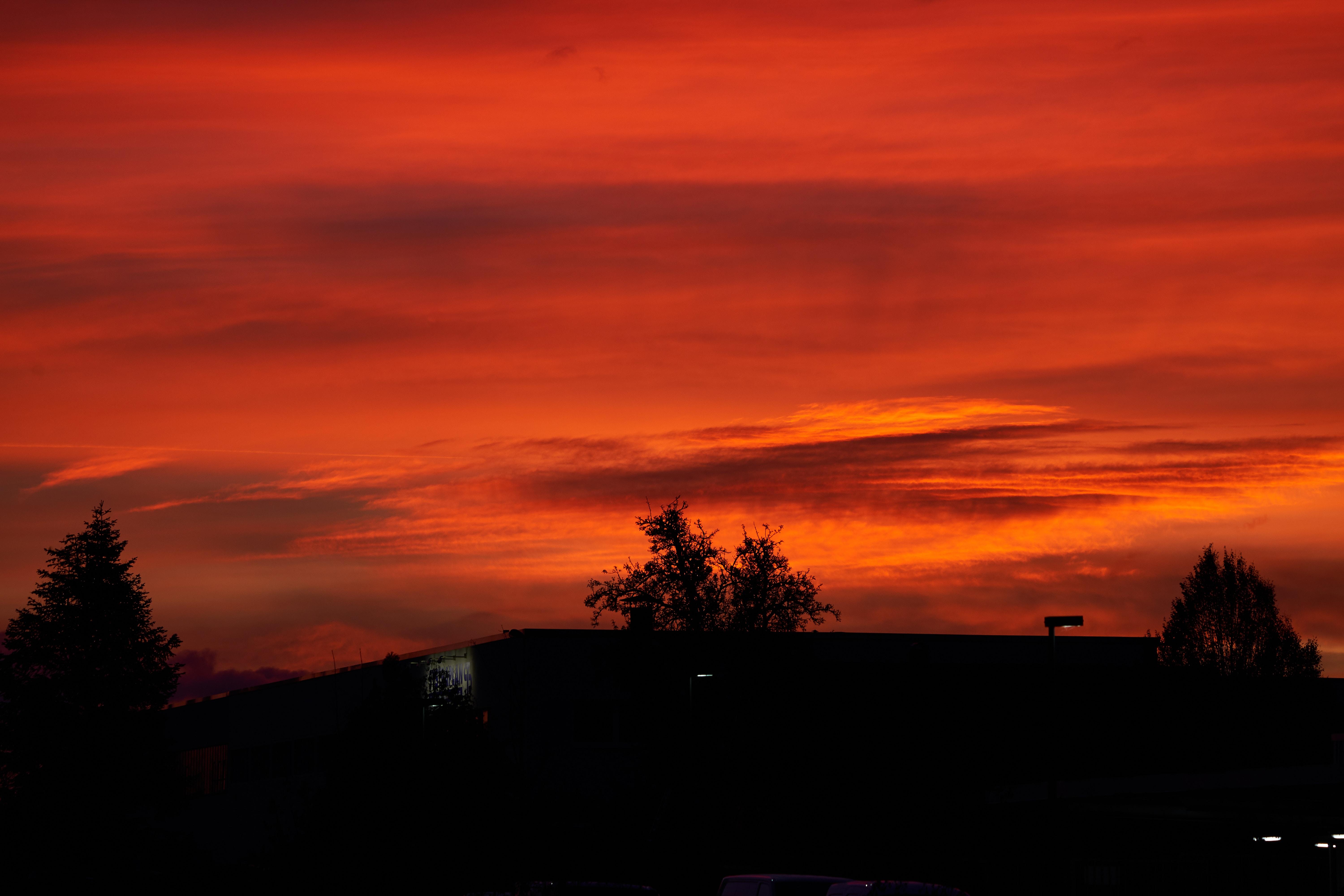 Un cielo rojo. Ingo Doerrie Unsplash