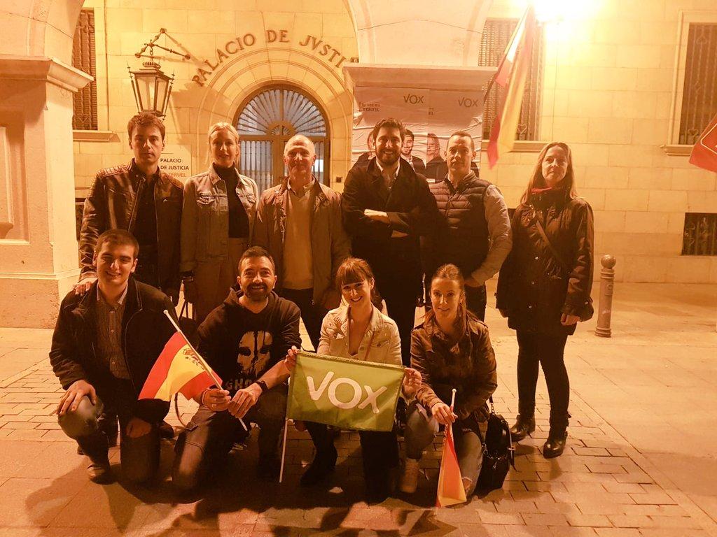 Integrantes de Vox Teruel. Twitter