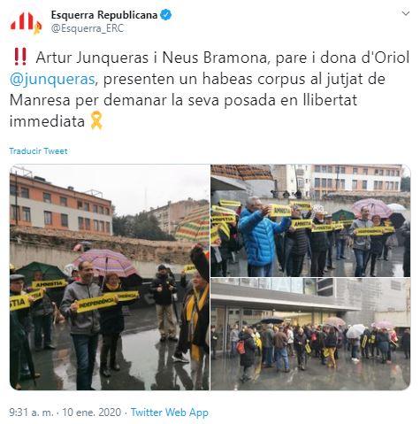 habeas corpus junqueras erc