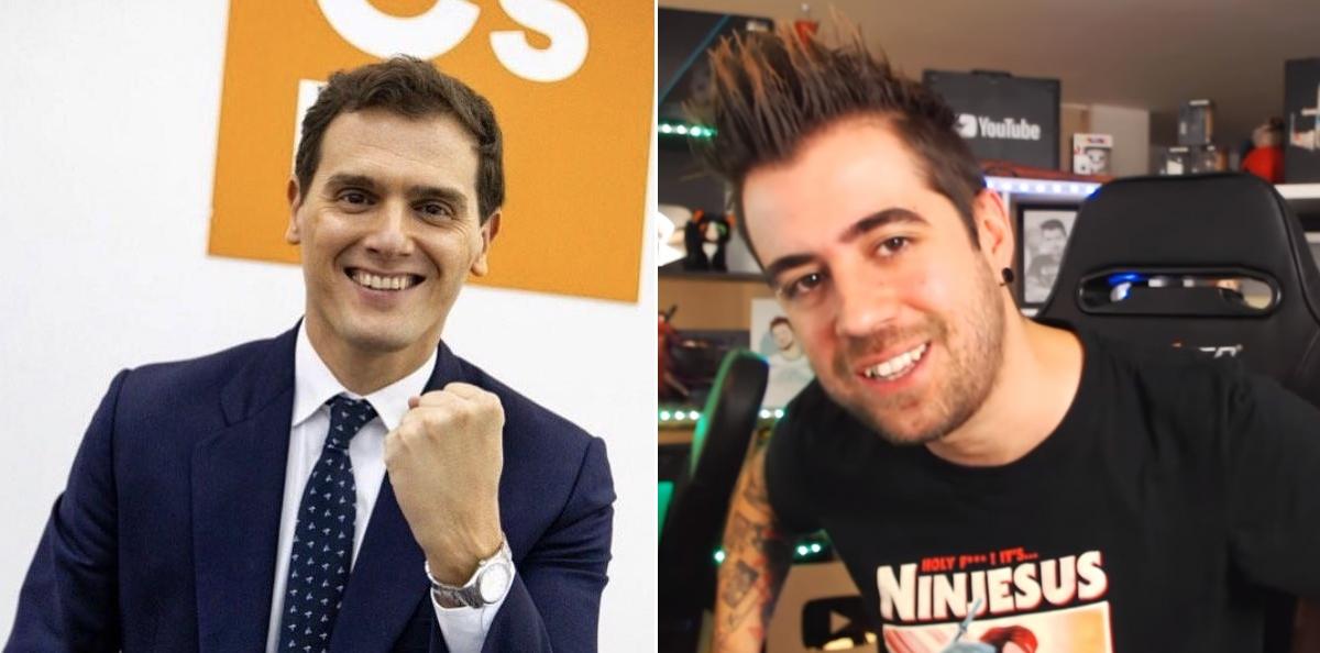 Albert Rivera y el youtuber Auronplay