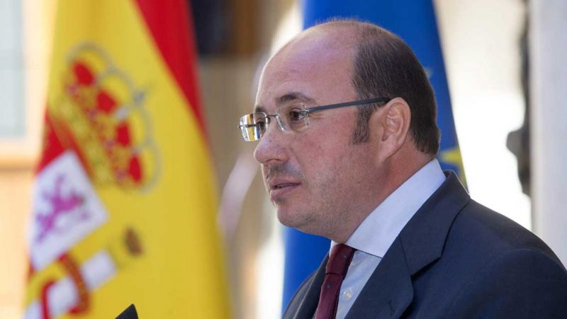 El expresidente del Gobierno de Murcia, Pedro Antonio Sánchez, del PP, durante una comparecencia. EFE/Archivo El expresidente del Gobierno de Murcia, Pedro Antonio Sánchez, del PP, durante una comparecencia. EFE/Archivo