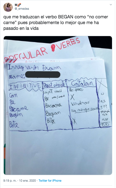 Tuit viral examen Tuit viral examen