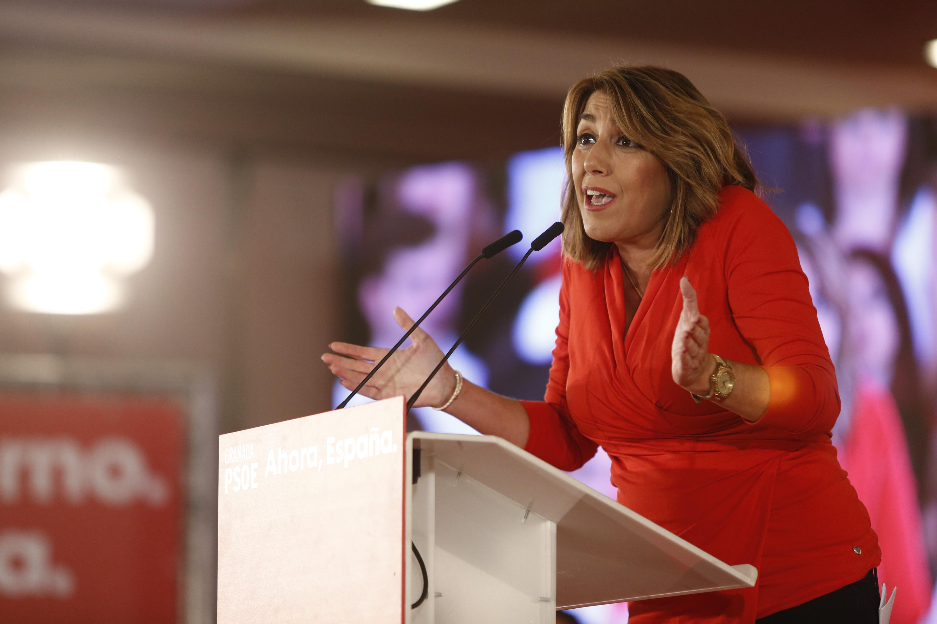 La secretaria general del PSOE en Andalucía, Susana Díaz