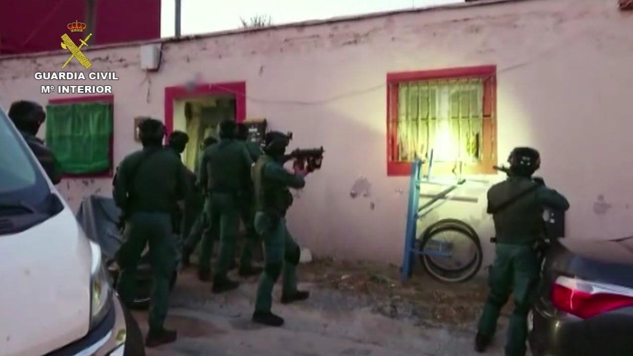 Actuación de la Guardia Civil en otra operación contra el narcotráfico en Cádiz, Málaga, Huelva y Ceuta. EP