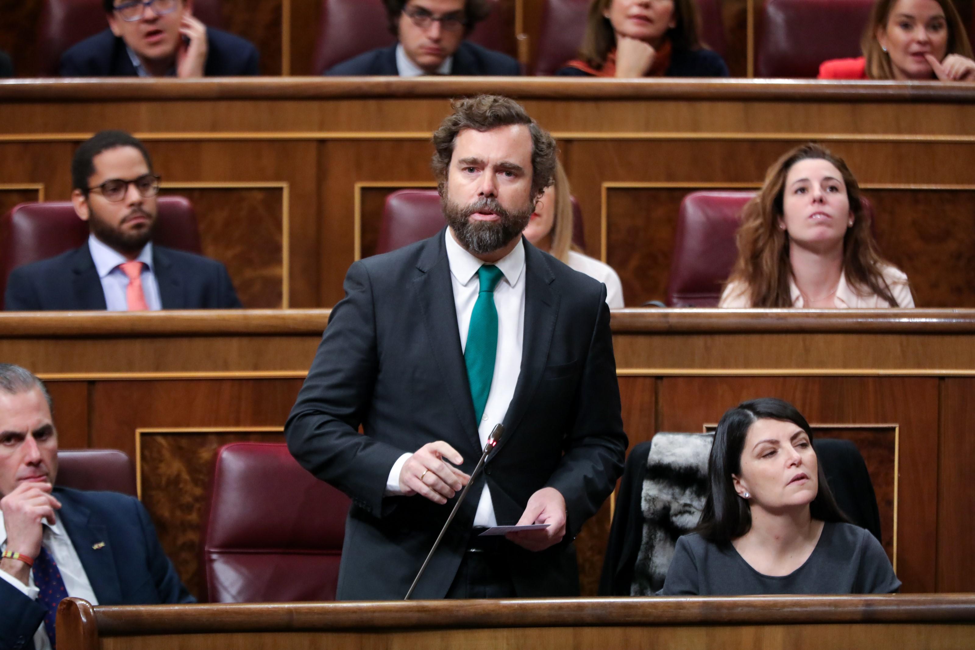 El portavoz de Vox en el Congreso de los Diputados, Iván Espinosa de los Monteros. Fuente: Europa Press.