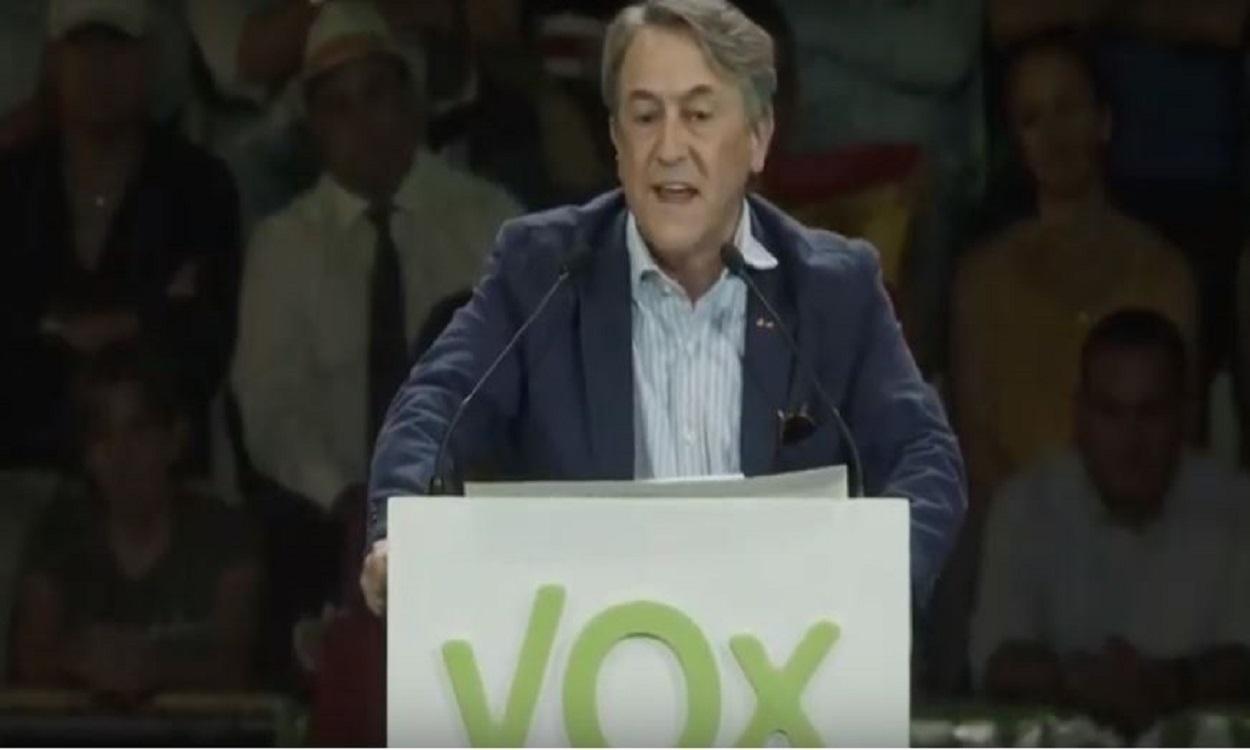 Hermann Terstch, eurodiputado de Vox, en un mítin