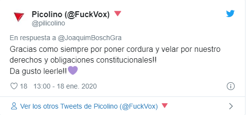 Seguidores que apoyaron la reflexión de Joaquim Bosch sobre el 'pin parental' Seguidores que apoyaron la reflexión de Joaquim Bosch sobre el 'pin parental'