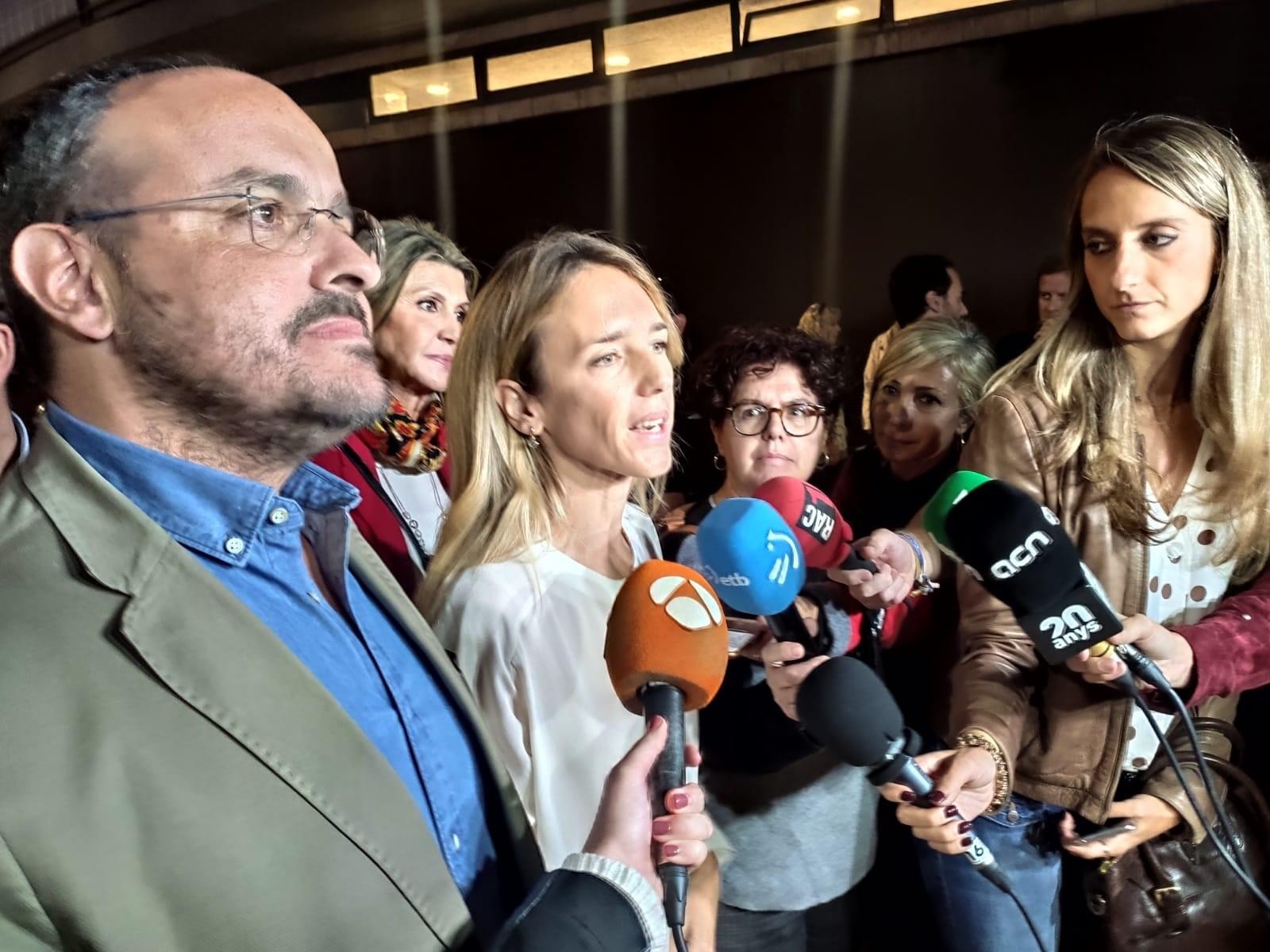 Alejandro Fernández y Cayetana Álvarez de Toledo (PP). Fuente: Europa Press.