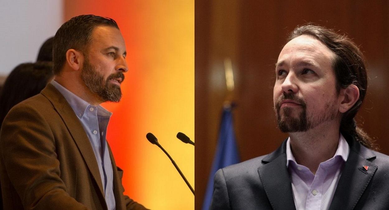 Fotomontaje con imágenes de Santiago Abascal y Pablo Iglesias