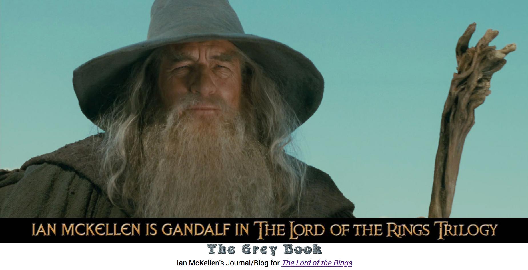 Ian Mckellen caracterizado con Gandalf