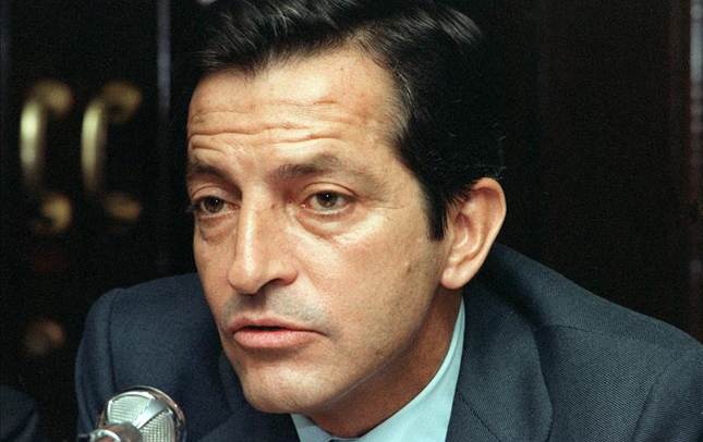 Imagen de Adolfo Suárez sentado en el Congreso de los Diputados.