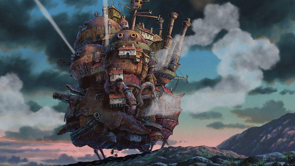 Una imagen de El Castillo Ambulante de Hayao Miyazaki, del Studio Ghibli.