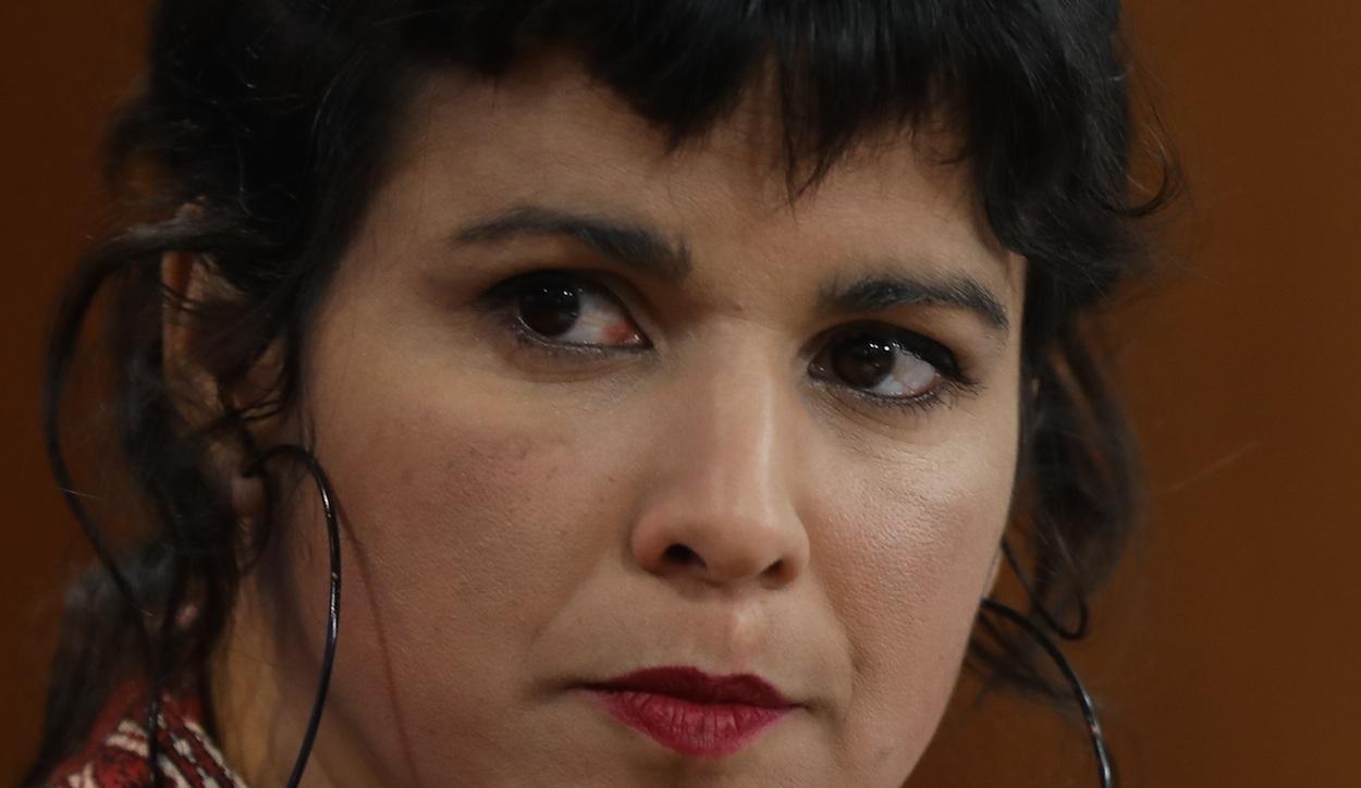Teresa Rodríguez, ayer en rueda de prensa. MARÍA JOSÉ LÓPEZ/EP