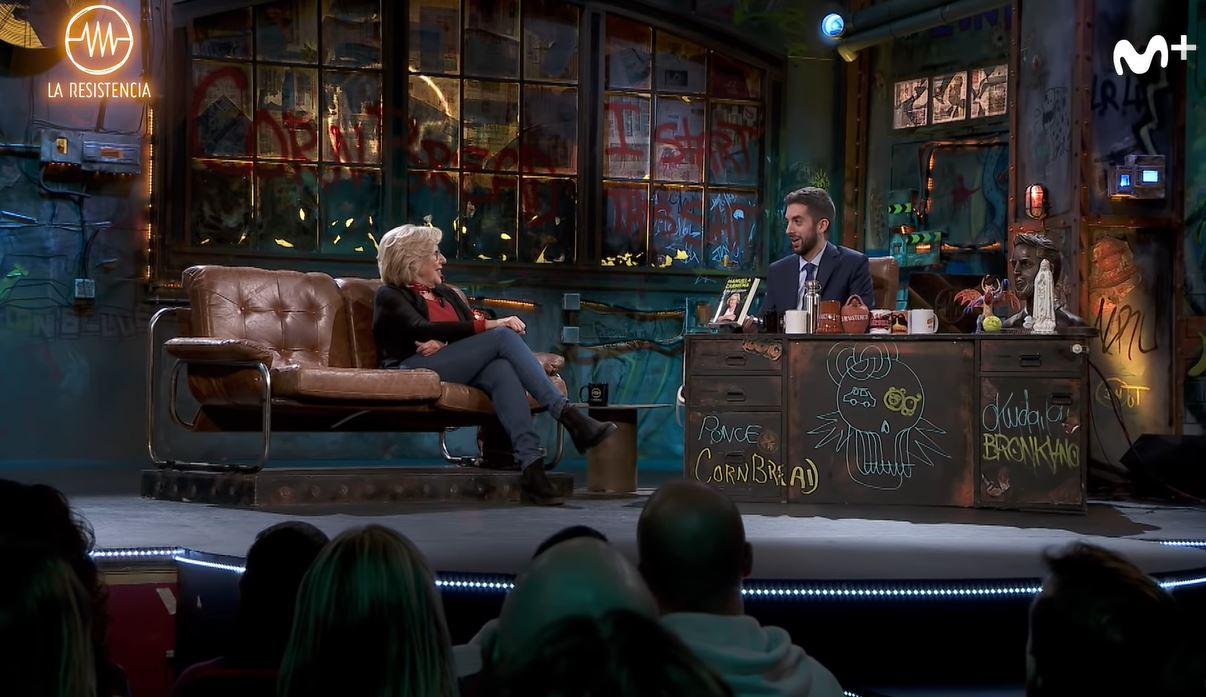 Manuela Carmena, en el programa de David Broncano 'La Resistencia'