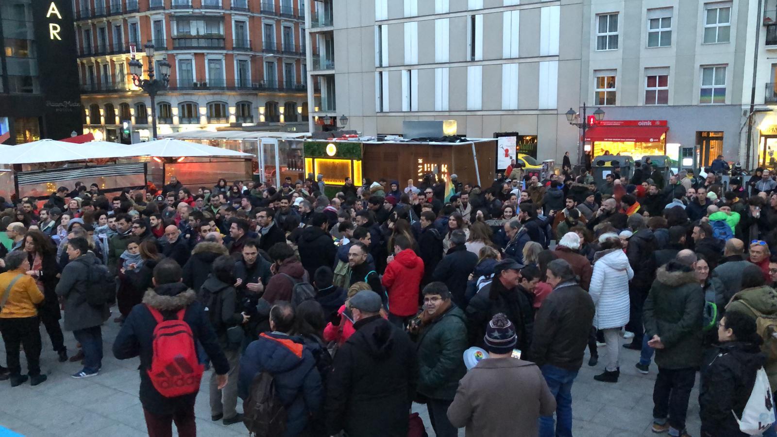 Asistentes a la manifestación convocada en Madrid contra el veto parental