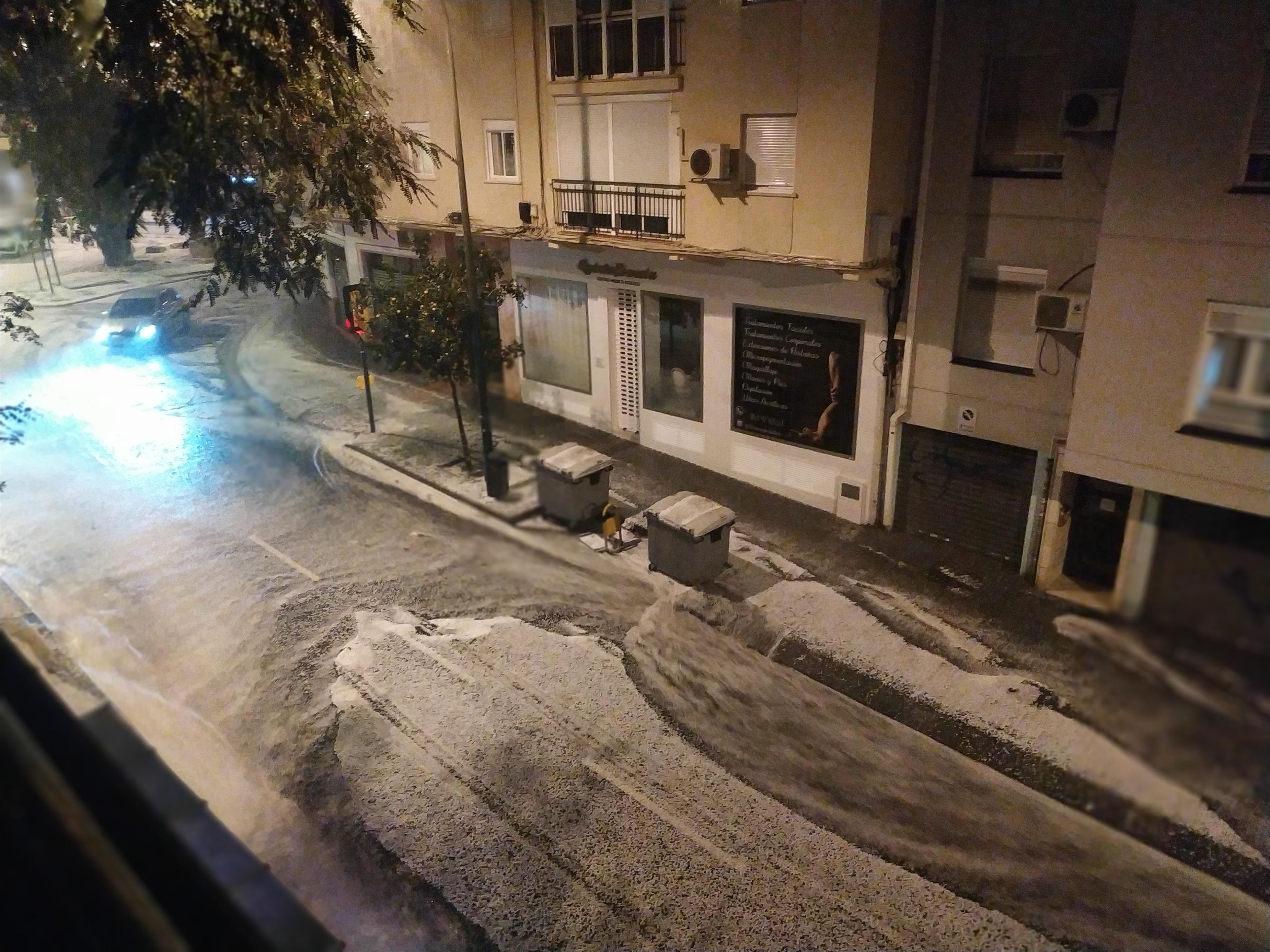 Fuertes lluvias en Málaga capital
