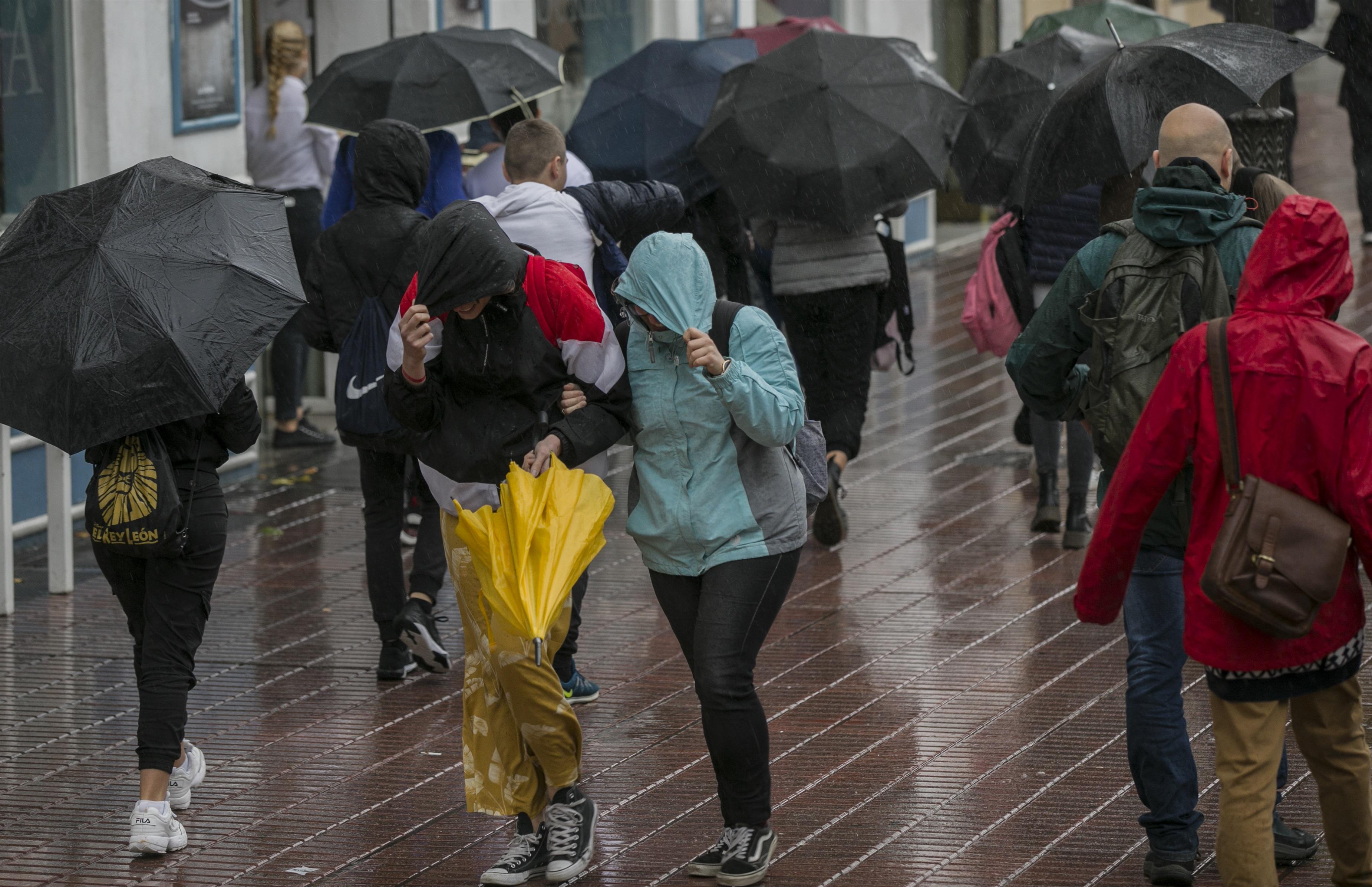 Fuertes lluvia en toda Andalucía por el 'Gloria'. Fuente: Europa Press.