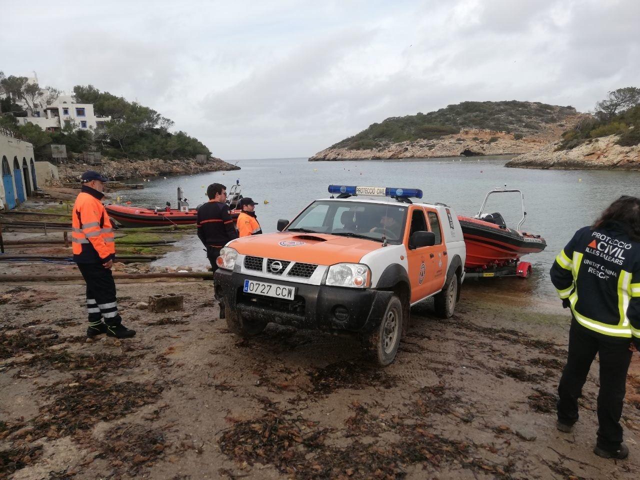 Se retoman las búsquedas de los desaparecidos en Baleares por el temporal 'Gloria' 