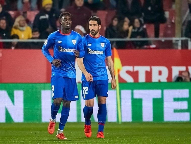 Iñaki Williams y Raúl García del Athletic Club