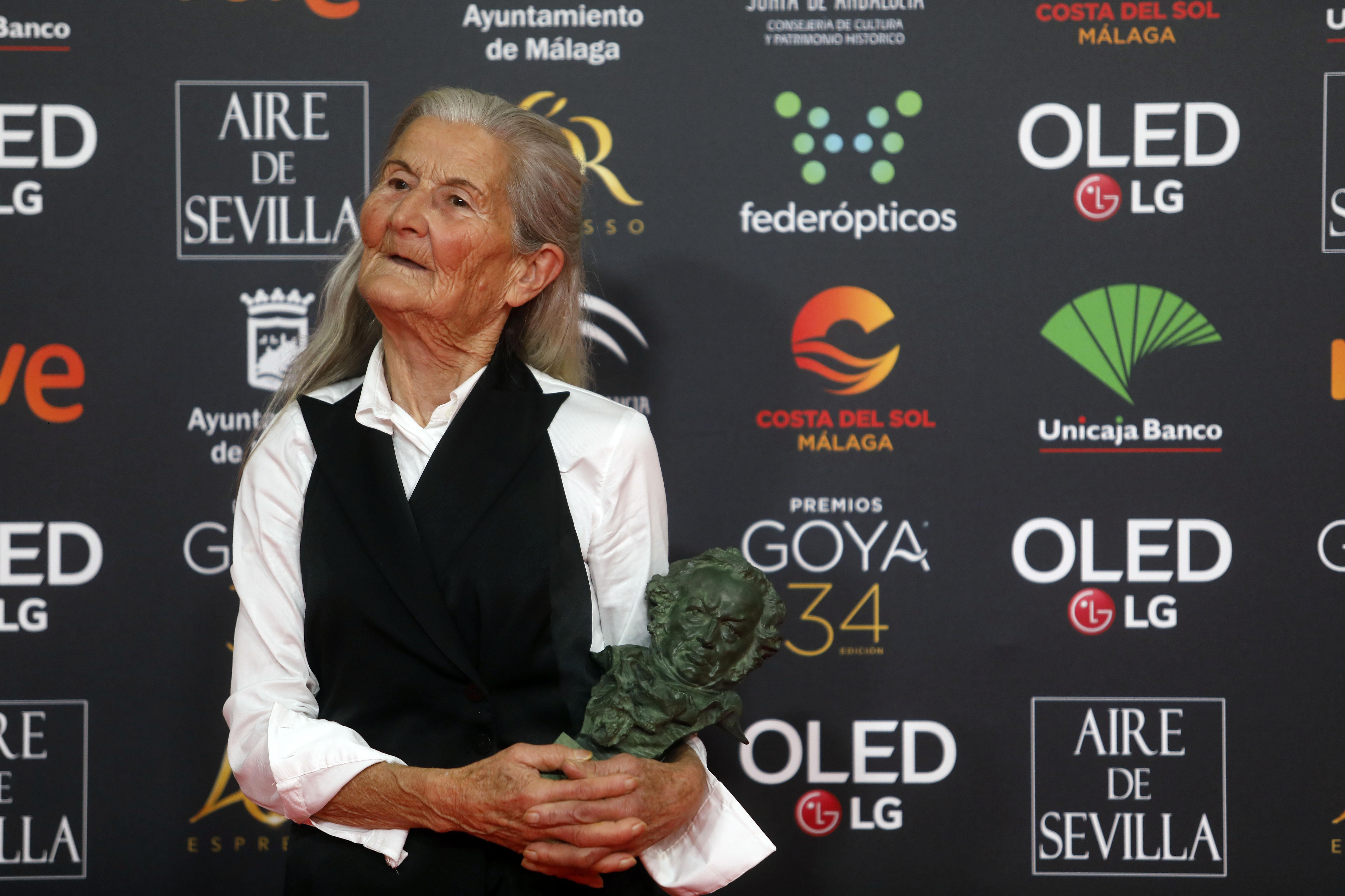 Benedicta Sánchez mejor actriz revelación durante la XXXIV edición de los Premios Goya en Málaga (Andalucía España) a 25 de enero de 2020 