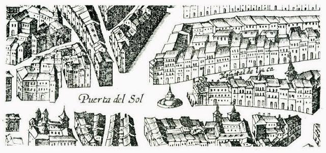 Mapa antiguo de la Puerta del Sol