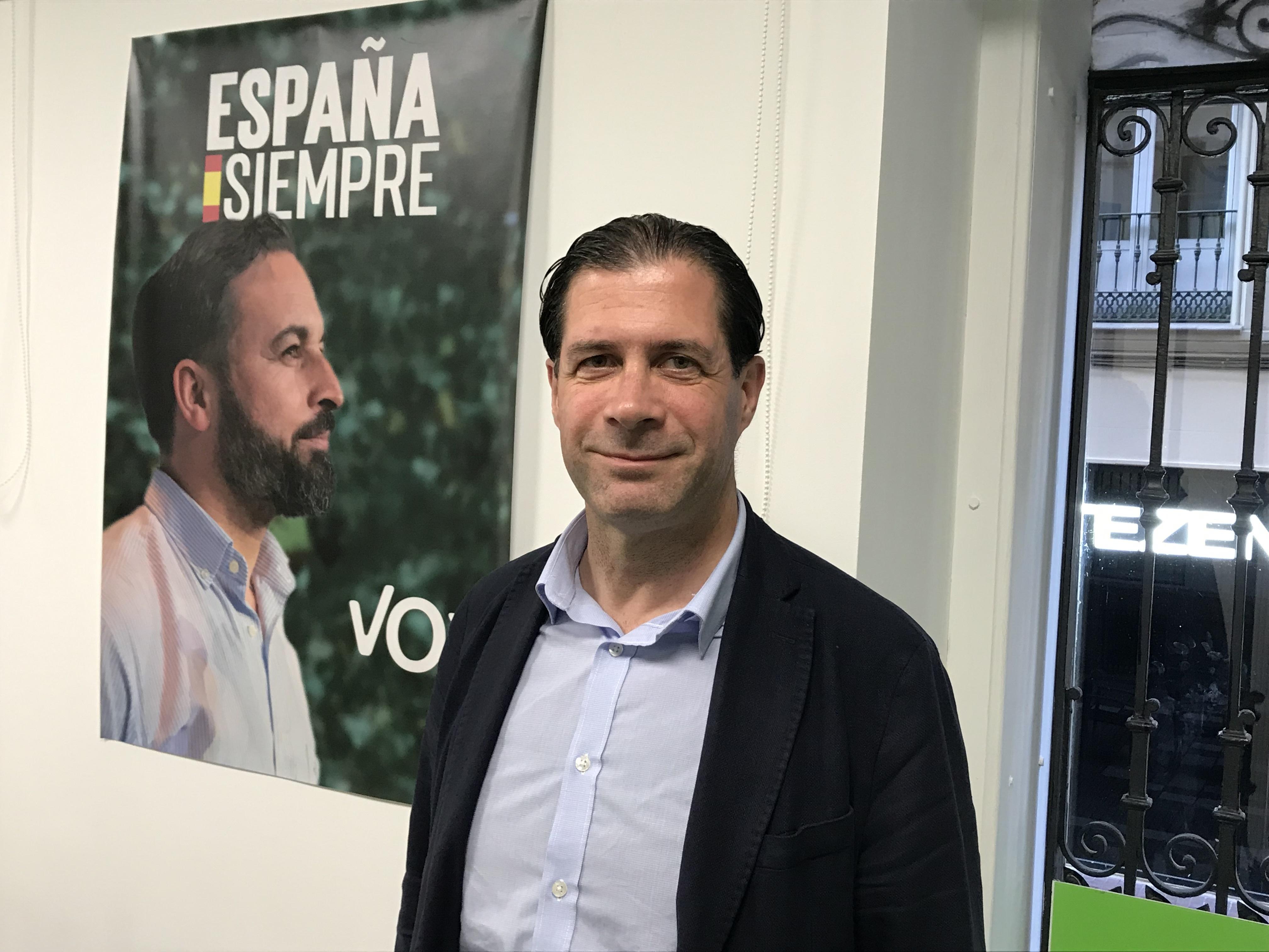 El candidato de Vox Zaragoza al Congreso de los Diputados Pedro Fernández. EuropaPress