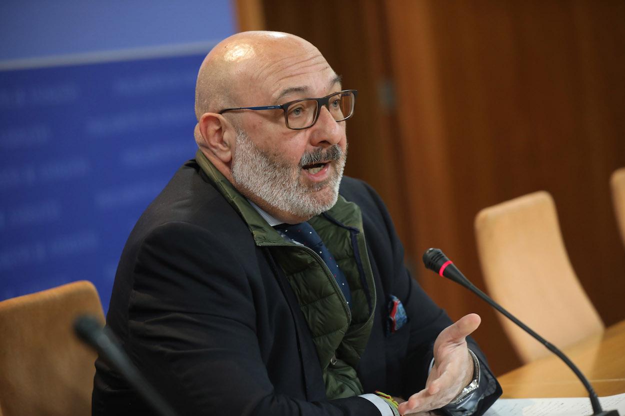 Alejandro Hernández, portavoz de Vox en el Parlamento andaluz. MÁRIA JOSÉ LÓPEZ EP