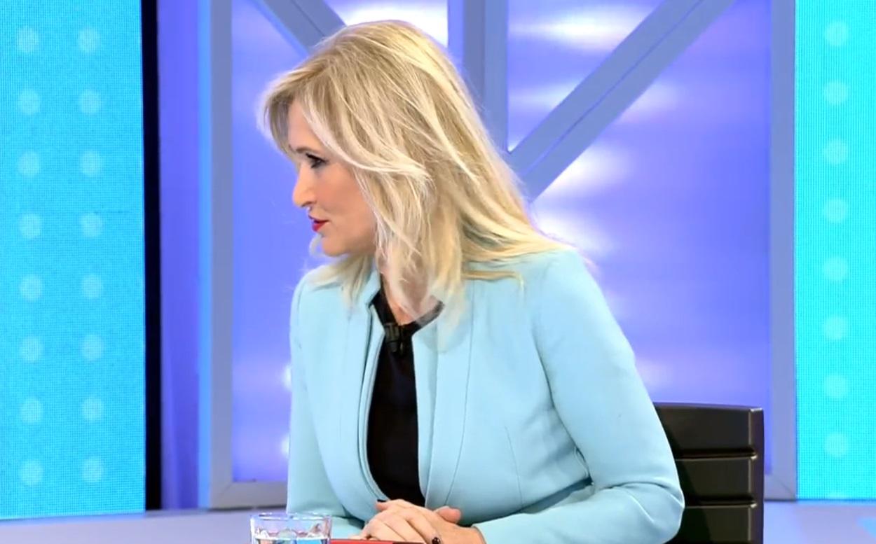 Cristina Cifuentes en una intervención televisiva