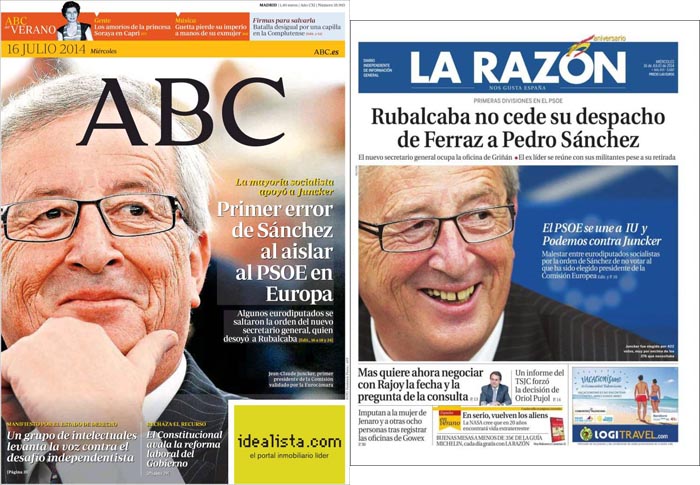 Todos contra Sánchez: 'ABC', 'La Razón' y... 'El País'