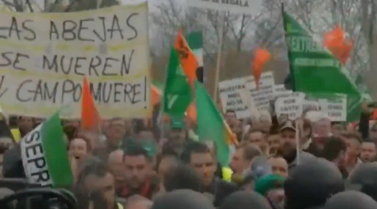 Cargas policiales en Don Benito (Extremadura)