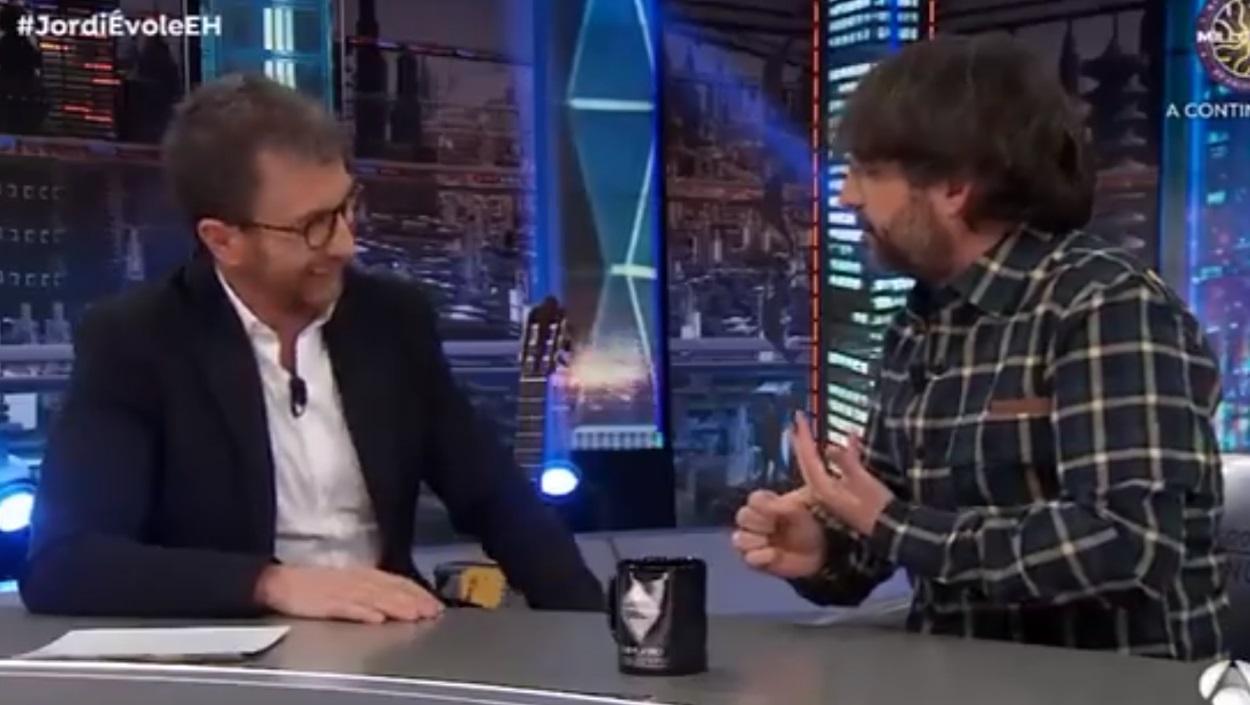 Jordi Évole en el programa El Hormiguero, de Pablo Motos