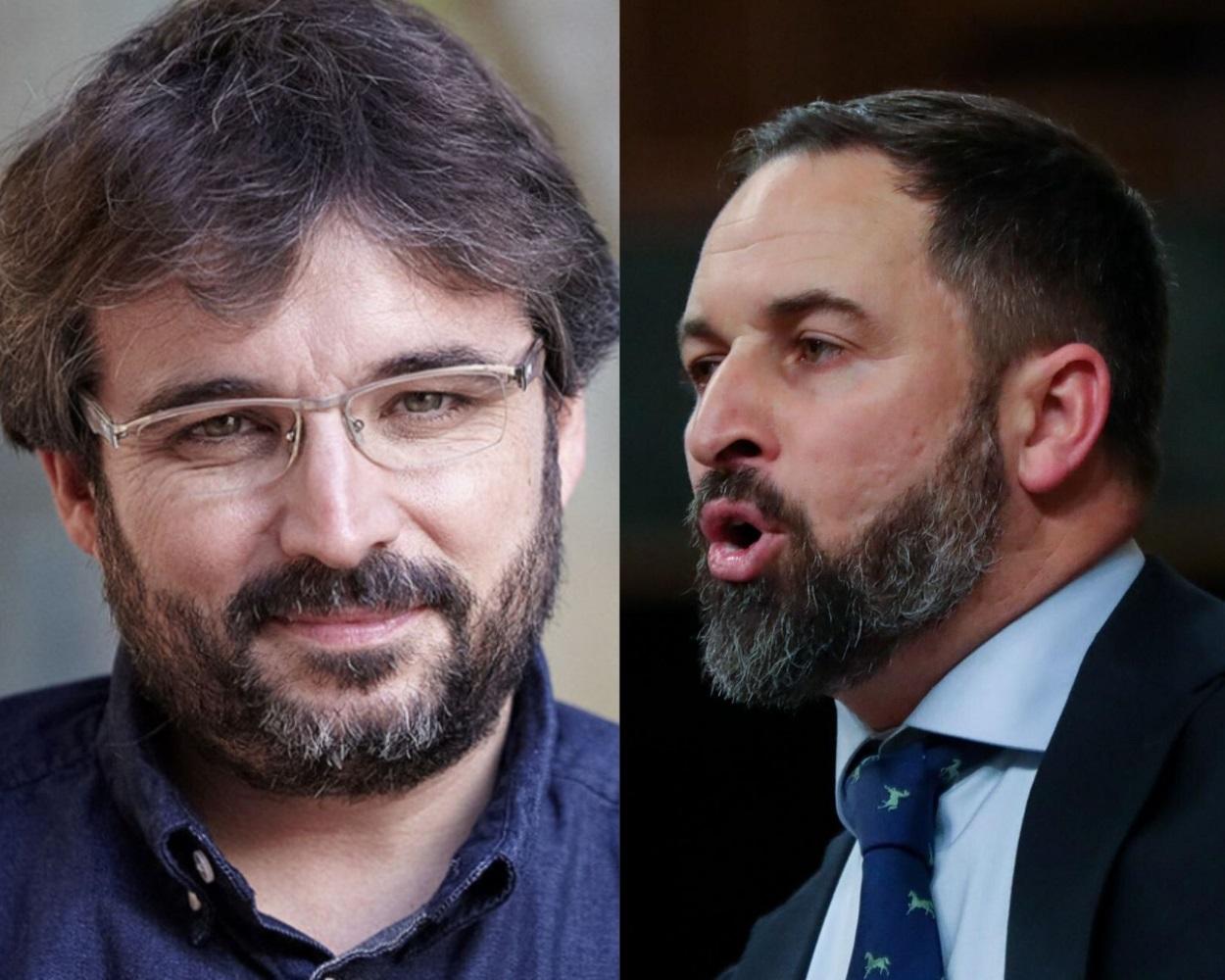 Fotomontajes con imágenes de Jordi Évole y Santiago Abascal