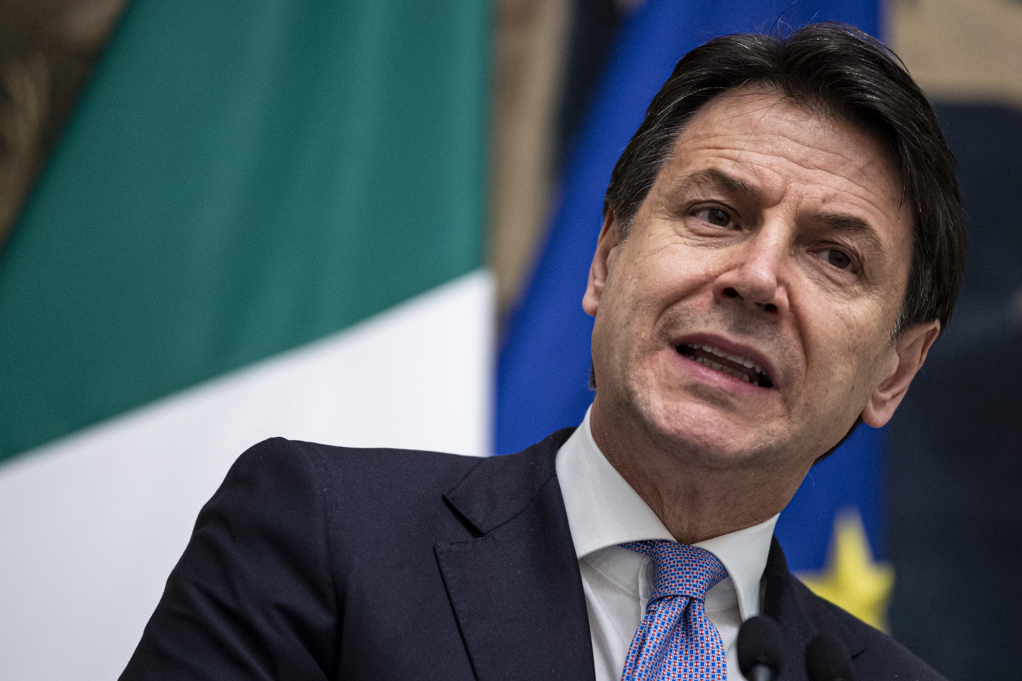 El primer ministro de Italia, Giuseppe Conte