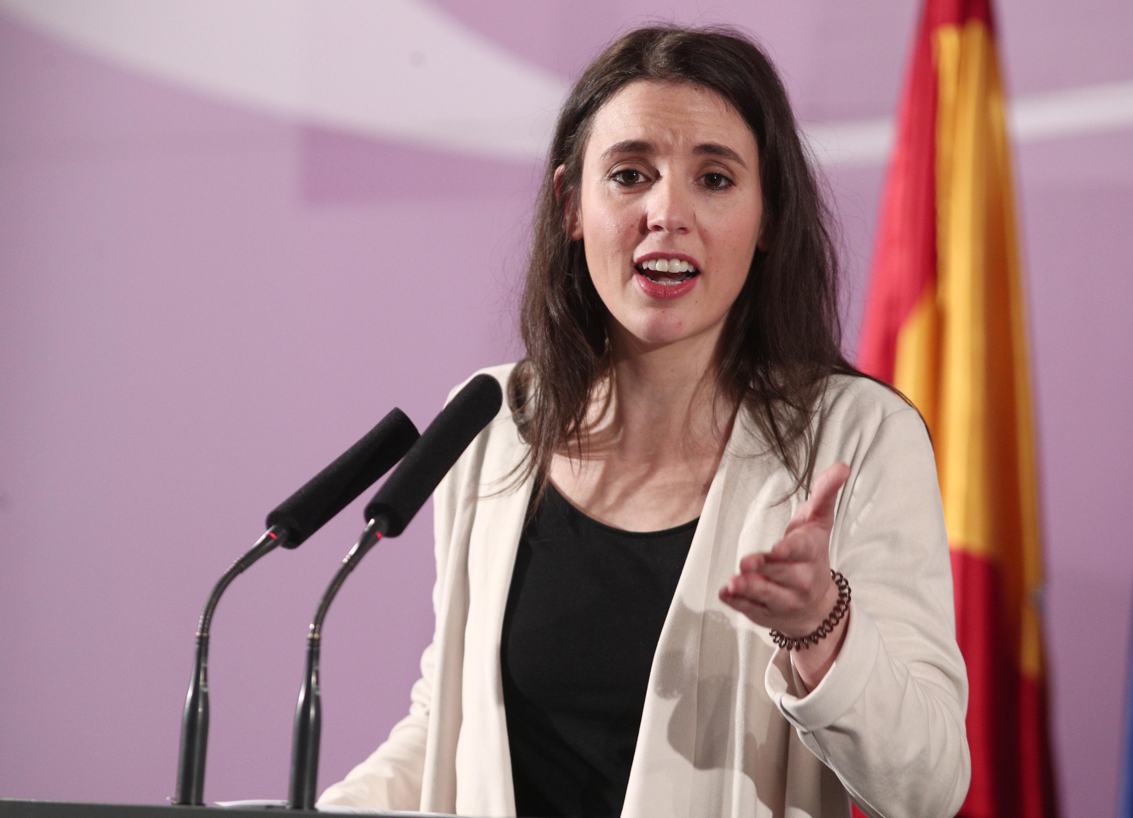 La ministra de igualdad, Irene Montero