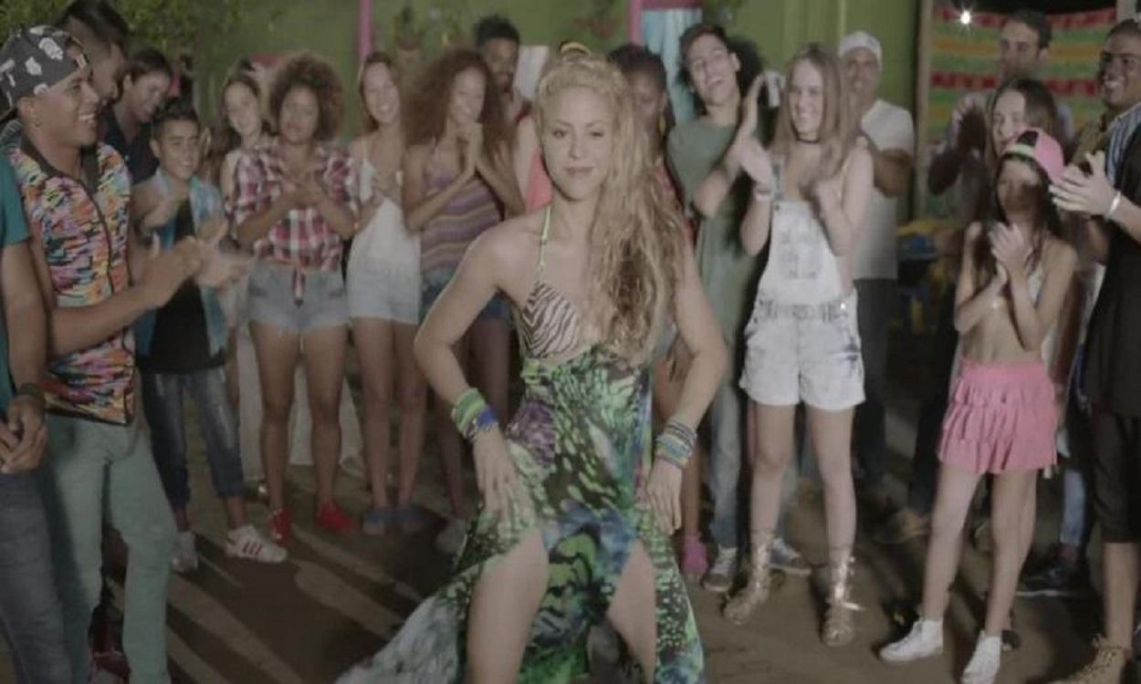 Shakira en uno de sus videoclips