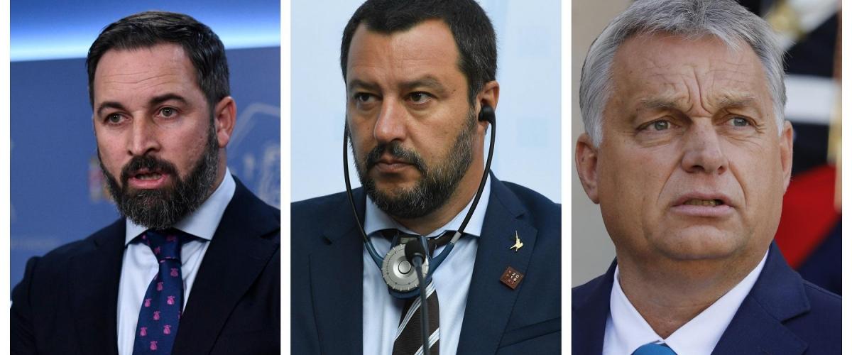 La cumbre de la extrema derecha que junta a Abascal, Orban, Salvini y la sobrina de Le Pen