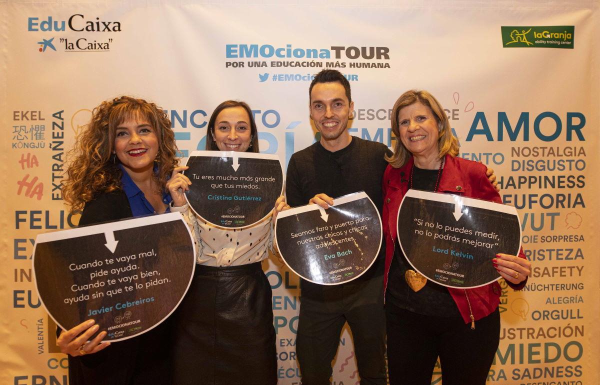 Cristina Gutiérrez, Arantxa Ribot, Javier Cebreiros y Eva Bach en el EMO...