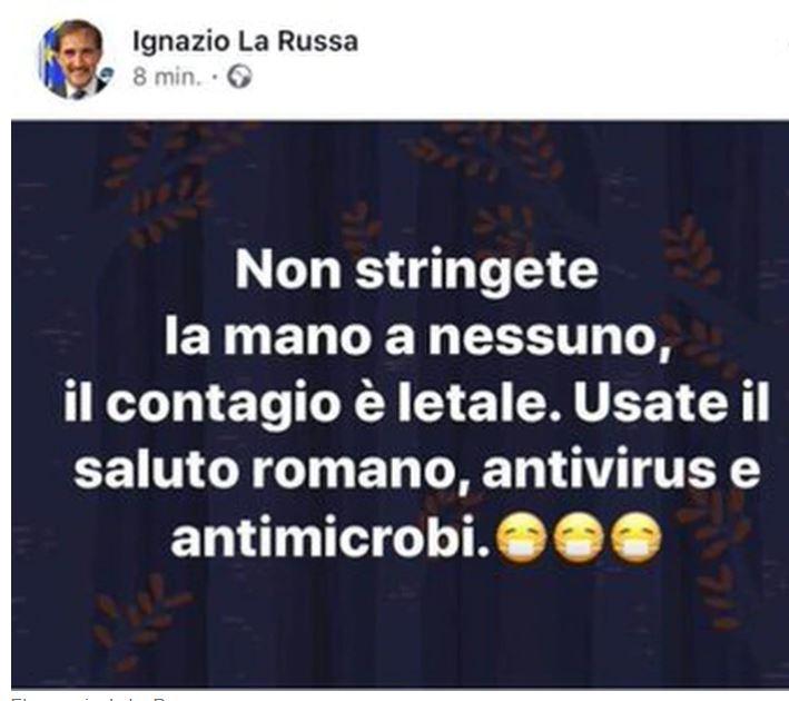 Mensaje borrado por Ignazio La Russa. Mensaje borrado por Ignazio La Russa.