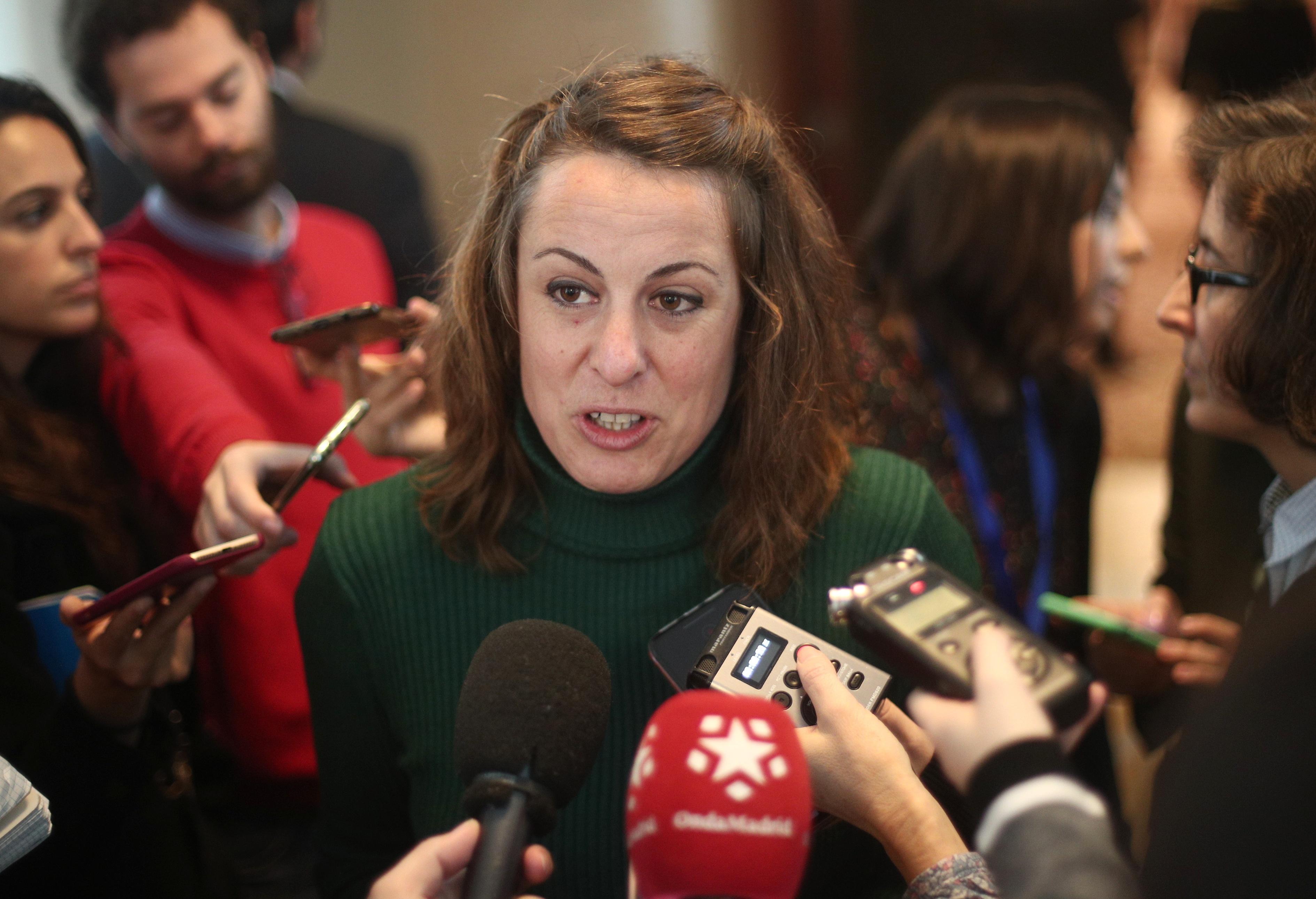 La diputada de la CUP en el Congreso Mireia Vehí. Fuente: Europa Press.