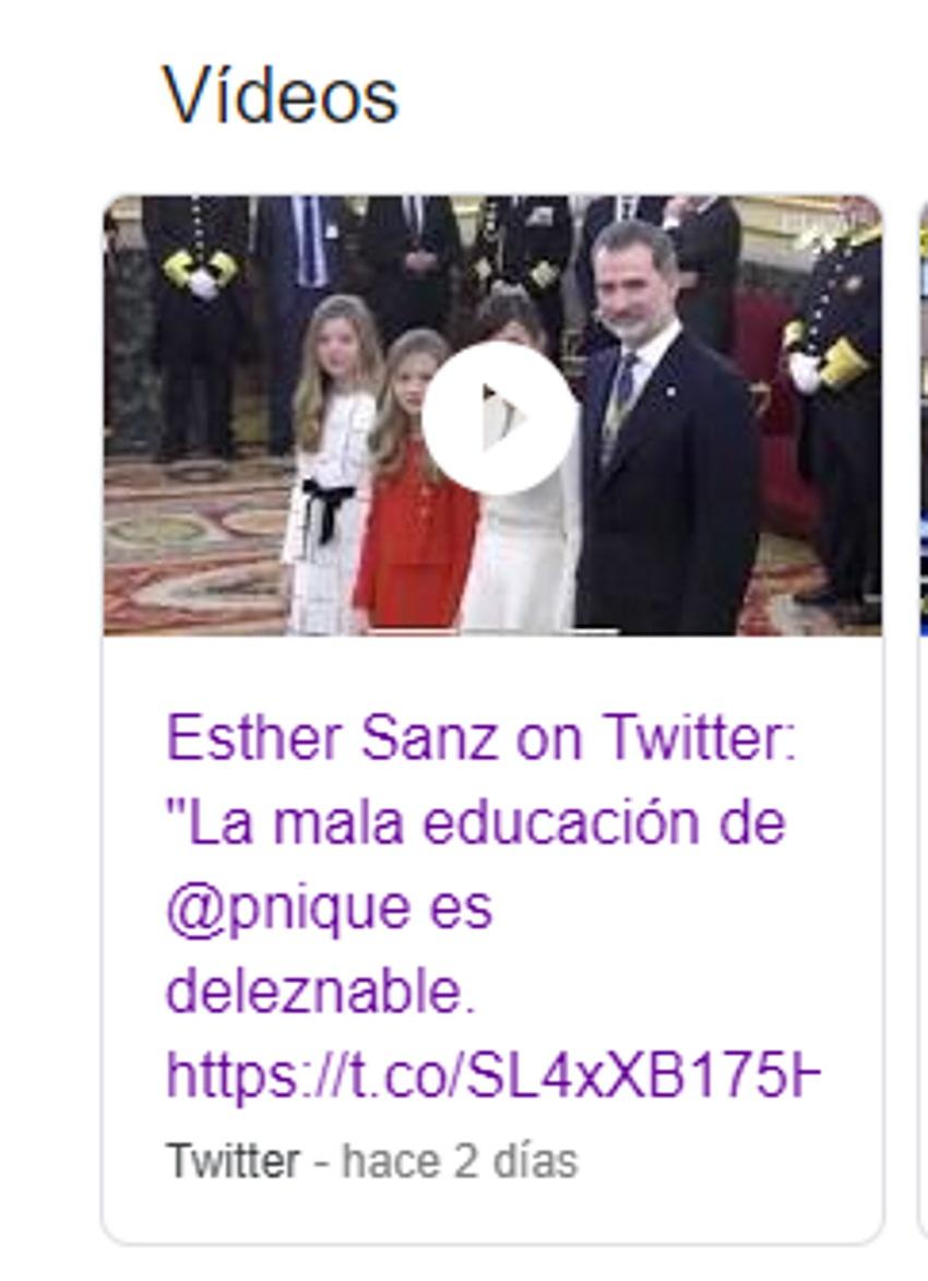 Tuit de una dirigente de Vox contra Echenique Tuit de una dirigente de Vox contra Echenique