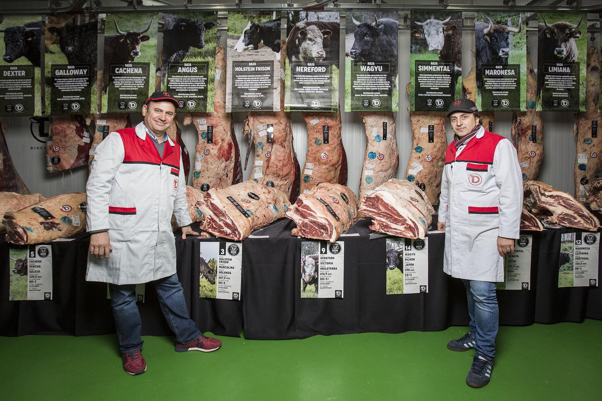 Carlos Ronda y José Portas, gerentes de Discarlux, están detrás de este proyecto, en el que han colaborado algunos de los mejores carniceros y cocineros de todo el mundo (Foto: Álvaro Fernández)