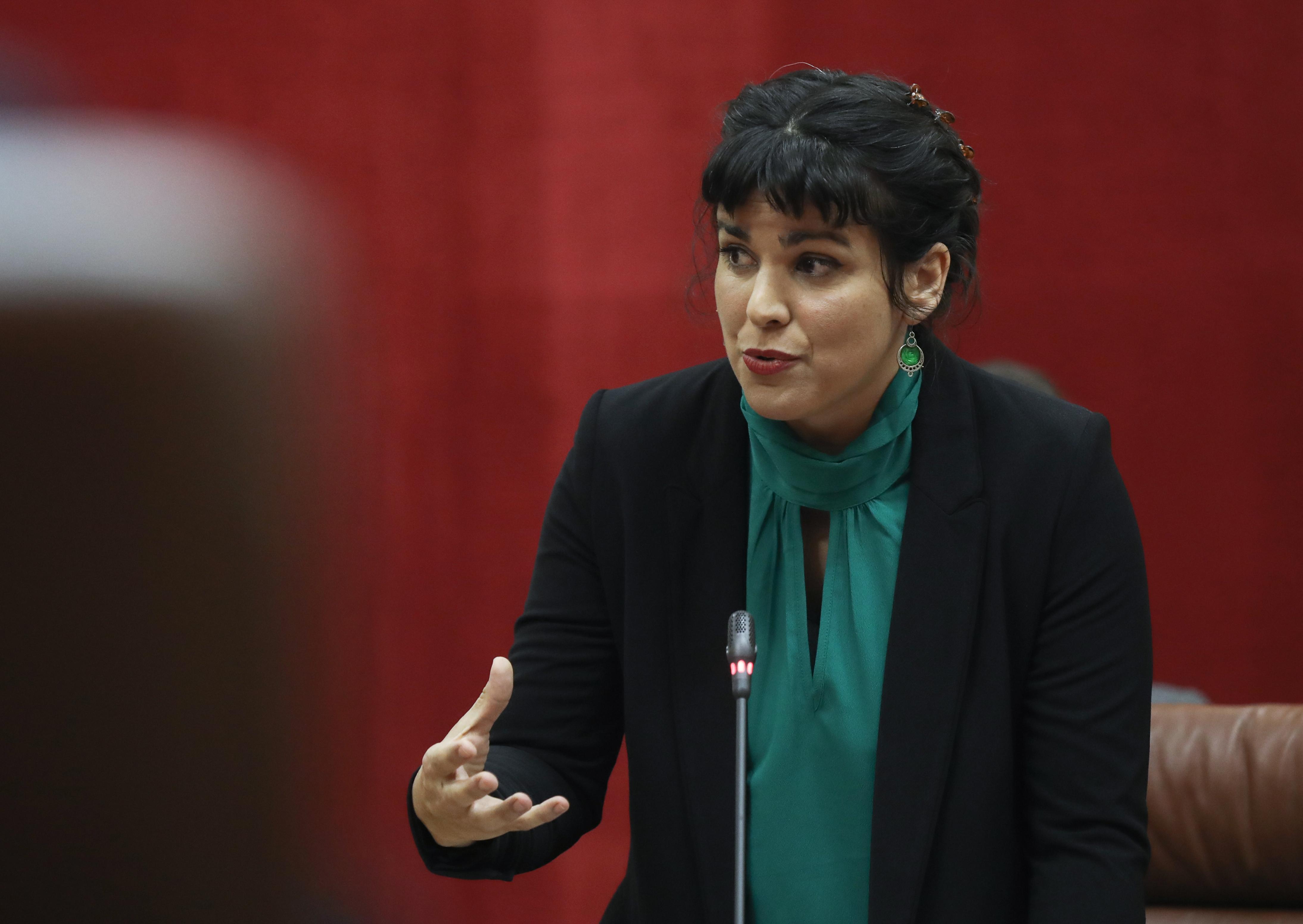 La lider del grupo parlamentario Adelante Andalucía Teresa Rodríguez. Fuente: Europa Press.