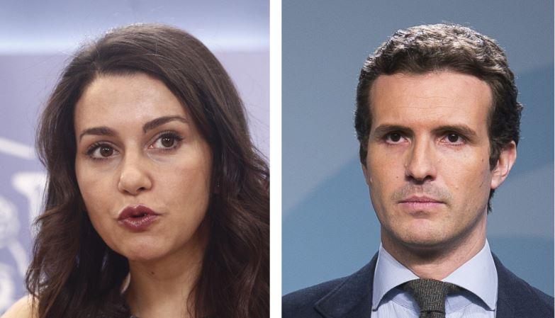 Inés Arrimadas y Pablo Casado