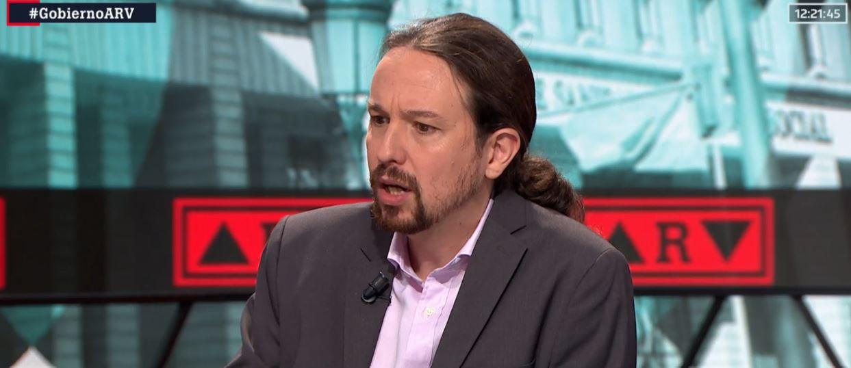 Pablo Iglesias, en el plató de Al Rojo Vivo