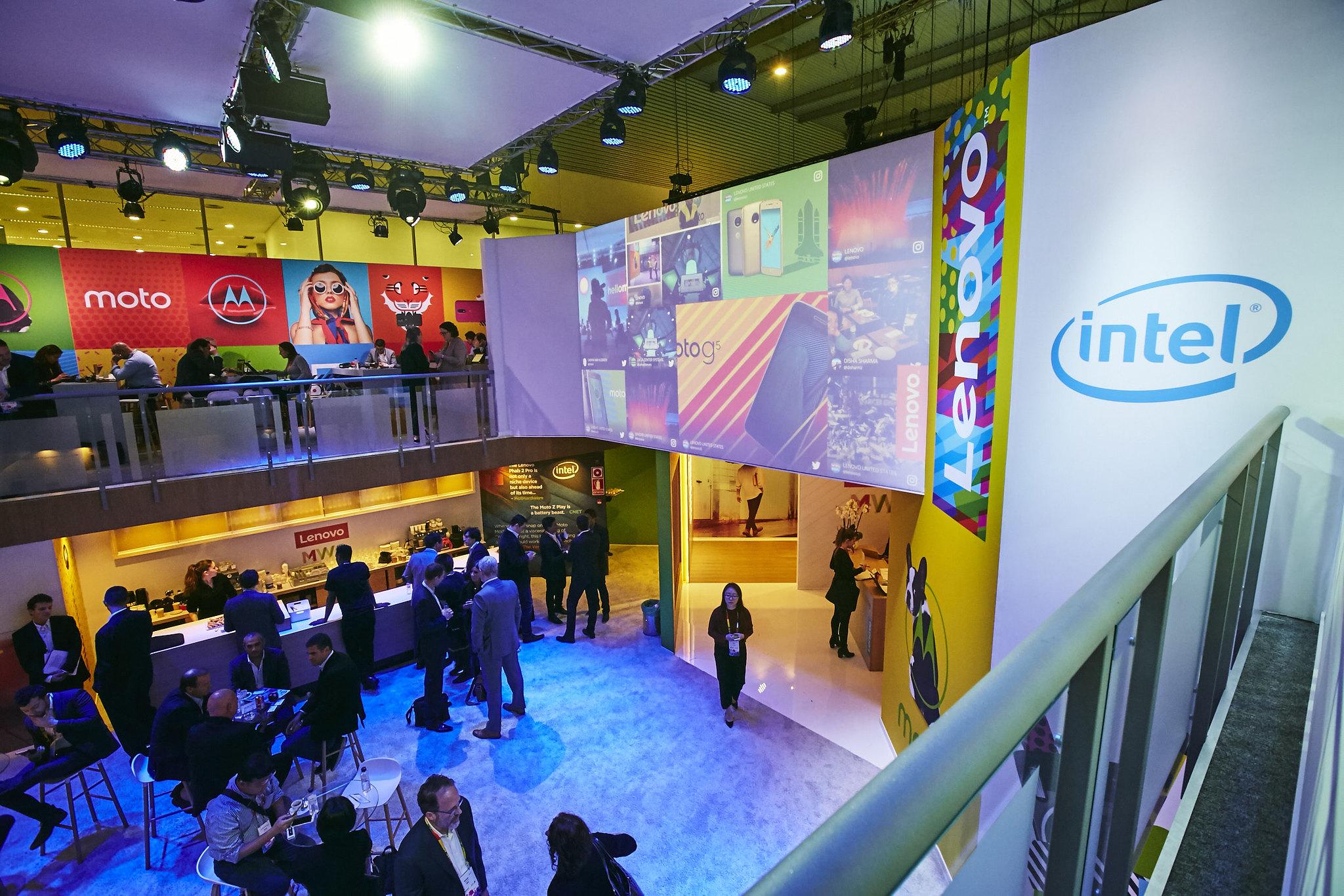 Stand de Intel en una edición anterior del Mobile World Congress de Barcelona