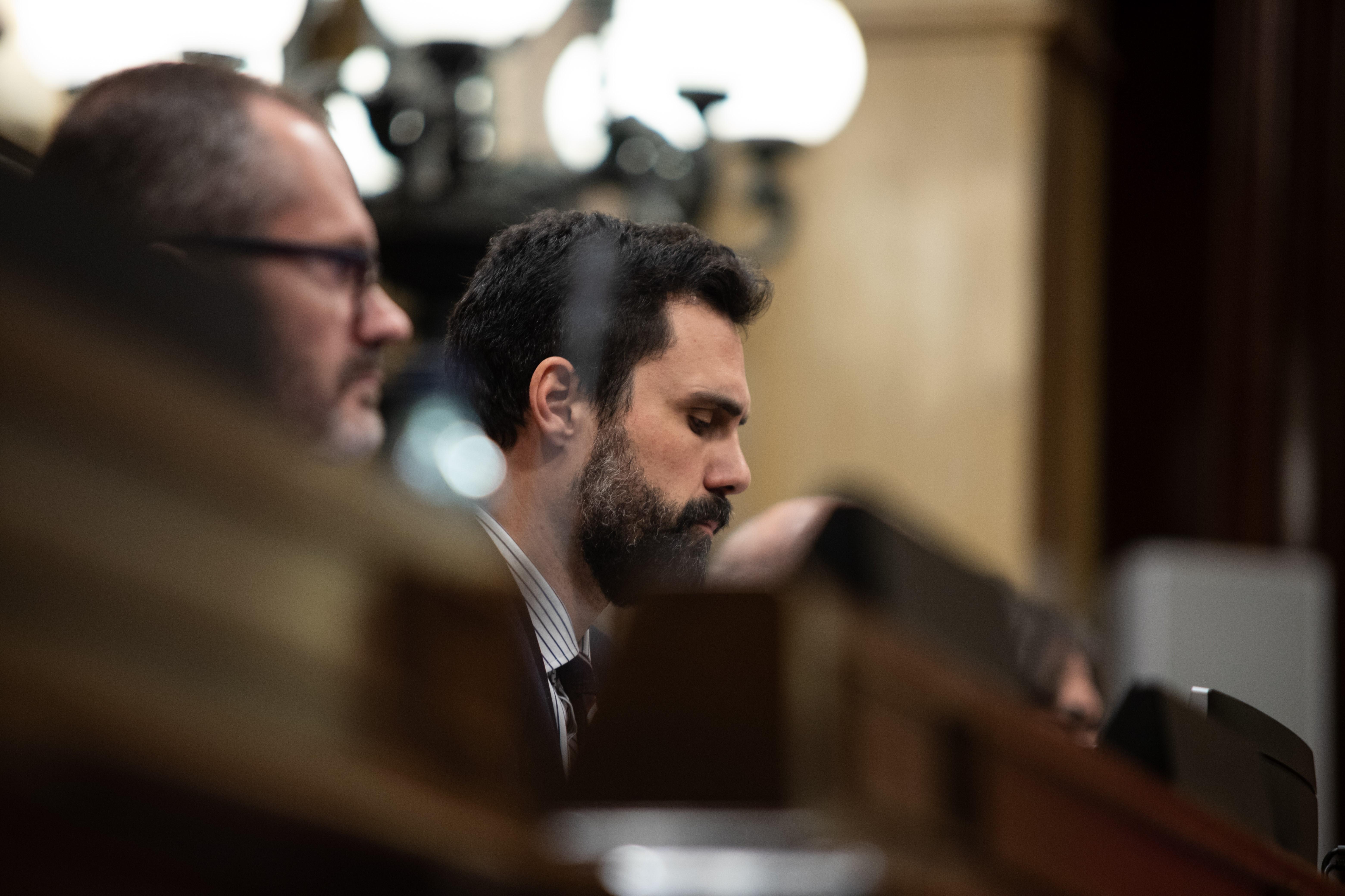 El presidente del Parlament, Roger Torrent. Fuente: Europa Press.